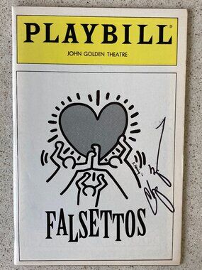 CHIP ZIEN (Only) Signed Playbill Falsettos MICHAEL RUPERT STEPHEN BOGARDUS 1992